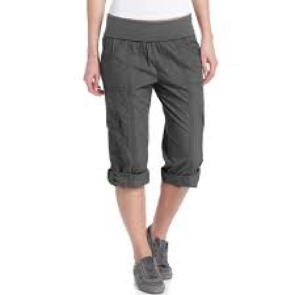 CALVIN KLEIN L Unisex Performance Quick Dry HIGH Waisted Roll/Bottom Tie PANT